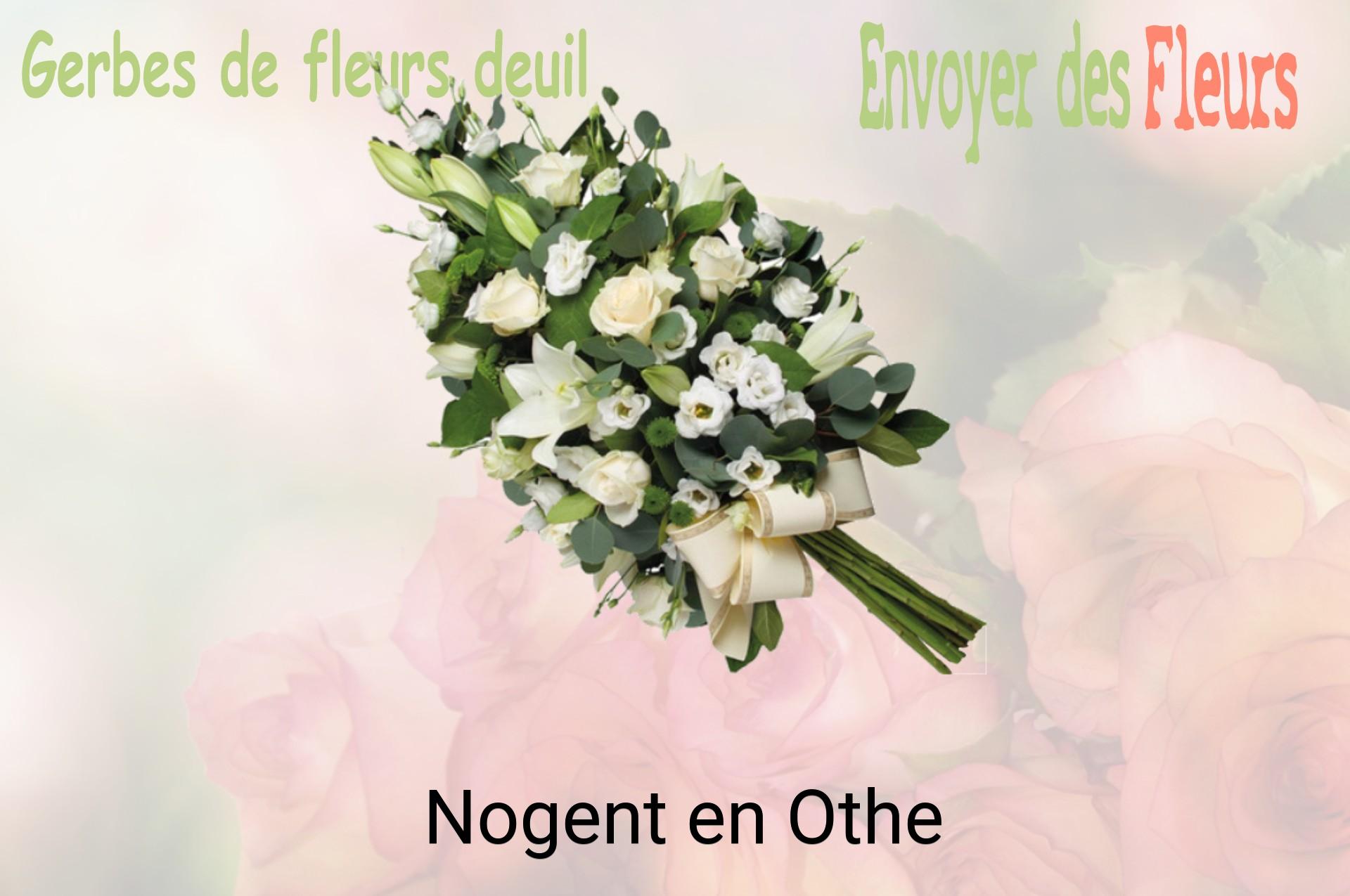 Gerbe de fleurs de deuil livrée à Nogent-en-Othe